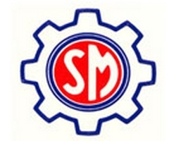 gear with letter SM inside logo